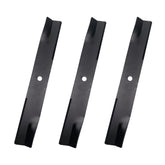 Apeixoto 3-piece blade pack for a 52-inch Hustler deck enables precise cuts.