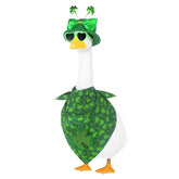 APHIUFR goose outfit with green bib for festive lawn decor