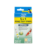 API POND 5-in-1 test strips tube front for quick water checks