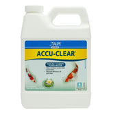 API POND ACCU-CLEAR bottle front view promotes easy weekly pond maintenance.