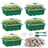 Apipi seed starter kit with 60-cell trays for organized indoor germination.