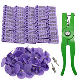 APlayfulBee sheep ear tag 001-100 image for durable, easy-to-read herd numbering.