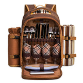 Apollo Walker picnic backpack with cooler keeps drinks cold on park picnics