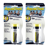 AquaChek salt test strips two-pack front view for quick pool salt checks