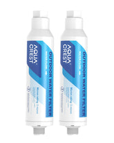 AQUACREST inline filter setup for car wash reduces minerals for cleaner results.