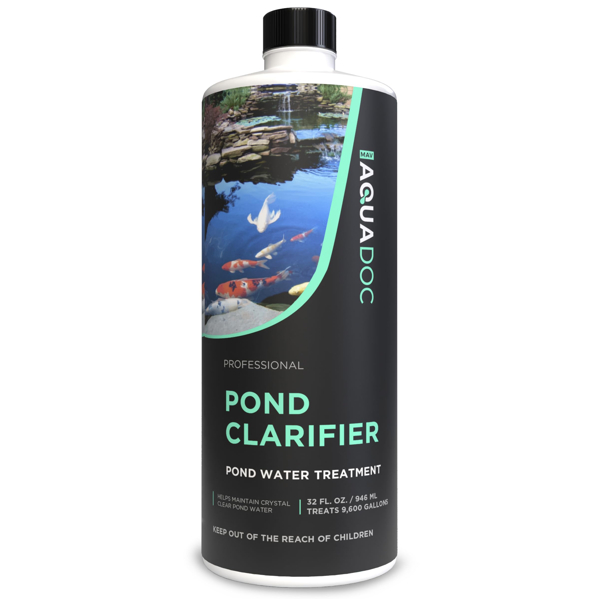 AquaDoc Pond Clarifier 32oz bottle promotes clearer pond water.