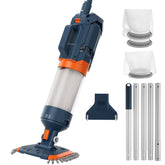 AQUAFYSH cordless pool vacuum in use delivering powerful suction for quick cleaning.