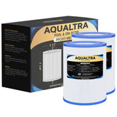 AQUALTRA PDM28 spa filter with dirt-locking fabric for better filtration.