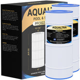AQUALTRA pool filter CC100 compatibility for 100 sq ft pools.