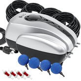 AquaMiracle pond aerator kit front view showing complete system
