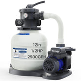 AQUASTRONG sand filter pump above-ground setup enhances quick installation