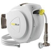 AQUAZILLA retractable hose reel on wall mount for convenient watering