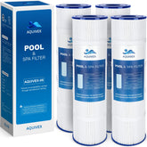 AQUIVEX CL460 filter cartridge front view with durable end caps for reliability.