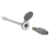 Aquor House Hydrant V1+ front view showing durable stainless steel body for outdoor use