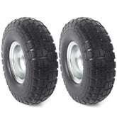 AR-PRO 10-inch flat-free tire wheel assembly shown for durable mobility.