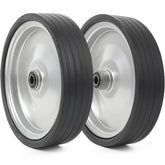 AR-PRO 2-pack flat-free tire closeup—durable solid rubber for reliable hauling.