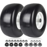 AR-PRO flat-free tire and wheel assembly for lawn mower use.
