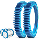 AR-PRO back tires for 4-wheel pool cleaners improve stability on rough surfaces.
