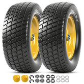 AR-PRO flat-free front tire assembly on a 15x6-6 wheel showing stability and fit