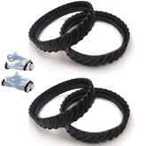 AR-PRO MX8/MX6 upgraded track front view emphasizes durable rubber for longer life.