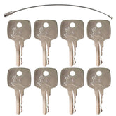 AR51481 replacement ignition key for John Deere 310D and similar models in rugged work settings