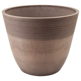 Arcadia PSW Pot 14-inch with etched ridges for stylish outdoor display