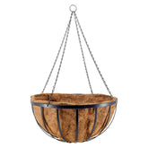 Arcadia Round Hanging Planter Basket 24-Inch with durable metal frame for outdoors