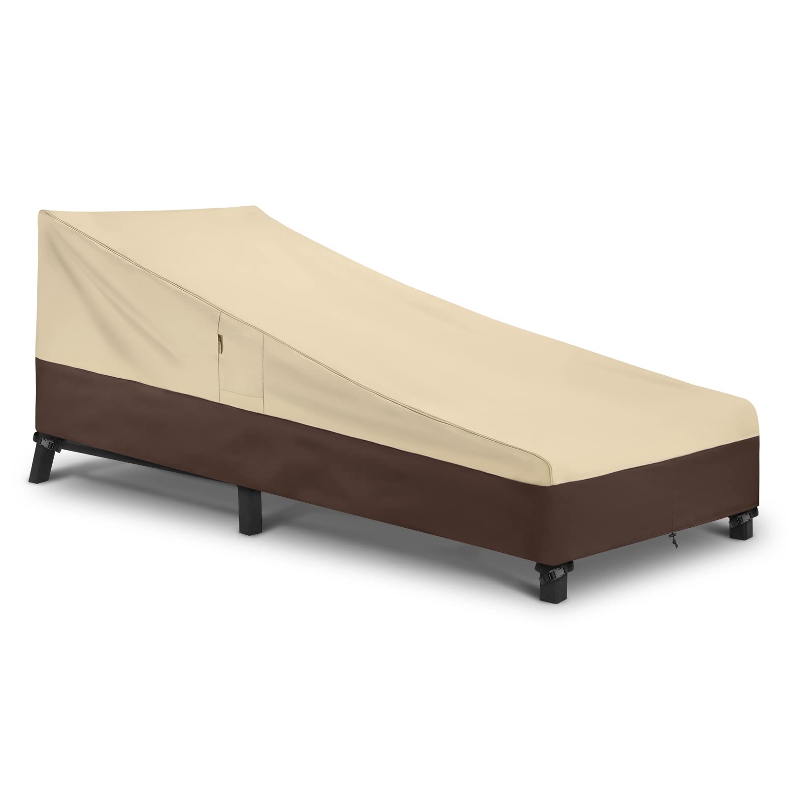 Arcedo chaise lounge cover top view protects outdoor furniture from rain and sun