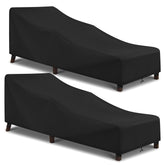 Arcedo outdoor chaise cover close-up of waterproof fabric for all-weather protection.