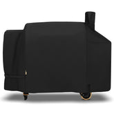 Arcedo pellet grill cover on Pit Boss Sportsman 1100 protecting against rain and dust