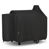 Arcedo Pit Boss 820 Deluxe front view cover protects against rain and sun.