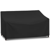 Arcedo waterproof 3-seat cover front view protects outdoor sofa from rain and sun.