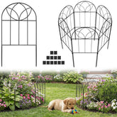 Arcticbird decorative fence arch black 24in for elegant borders and pet control