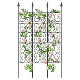 ArdeFentium 60-inch metal garden trellis front view shows sturdy all-metal frame.