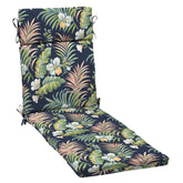 Arden Selections chaise cushion Simone Blue Tropical close-up fabric detail for outdoor durability