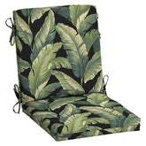 Arden Selections outdoor midback chair cushion Onyx Cebu close-up shows durable fabric texture.