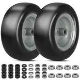 Aremae 11x4-5 flat-free tire side view for zero-turn mowers, ideal for effortless mowing.