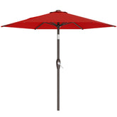 AreShark 7.5ft red patio umbrella offering broad shade coverage