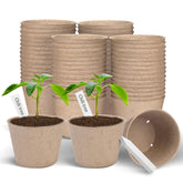 ARGCONNER peat pots 4-inch with drainage holes support healthy root growth