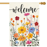 argoofg spring flag with a welcoming daisy design for your front porch.