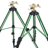 ARICOR two-pack tripod sprinkler setup providing broad coverage for large lawns