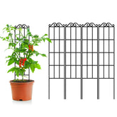 ARIFARO 37.5-inch metal garden trellis pack of four ready for easy vertical gardening