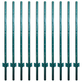 ARIFARO fence post 4.8 ft, pack of 10, built for durable wire fencing in outdoor spaces.