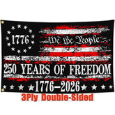 Aroxtms Betsy Ross 250th anniversary flag front view for outdoor display