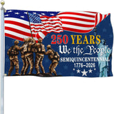 Aroxtms USA flag 250th anniversary outdoors for patriotic curb appeal.