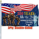 Aroxtms 250th anniversary flag, 3x5 ft outdoor display for Patriot celebrations