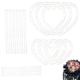 ArrErr Heart Flower Arranger large-set creates elegant rose bouquets with strong, stable frames.