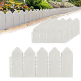 ARRYNTHEON white wood-look border panel for durable, curved-friendly garden edging.