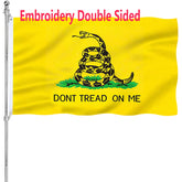 ARSOF Don't Tread On Me flag embroidery on the front shows durable outdoor stitching