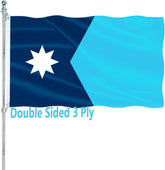 ARSOF Minnesota flag 3x5 double-sided for outdoor display with bright, fade-resistant imagery.